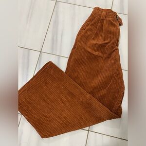 Bershka pants, brown, size S